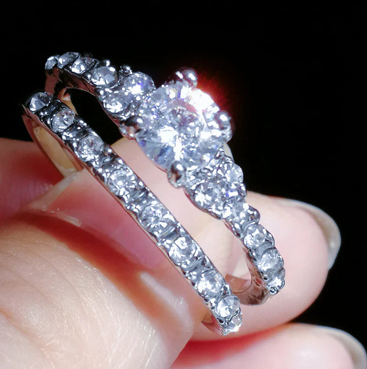 Silver Crystal Rings